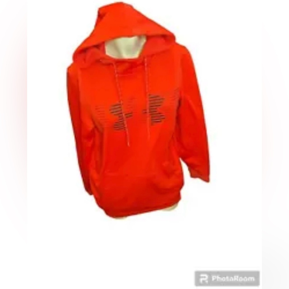 Under Armour Hoodie Men's Orange Loose ColdGear Pullover Hooded Sweatshirt Gorp